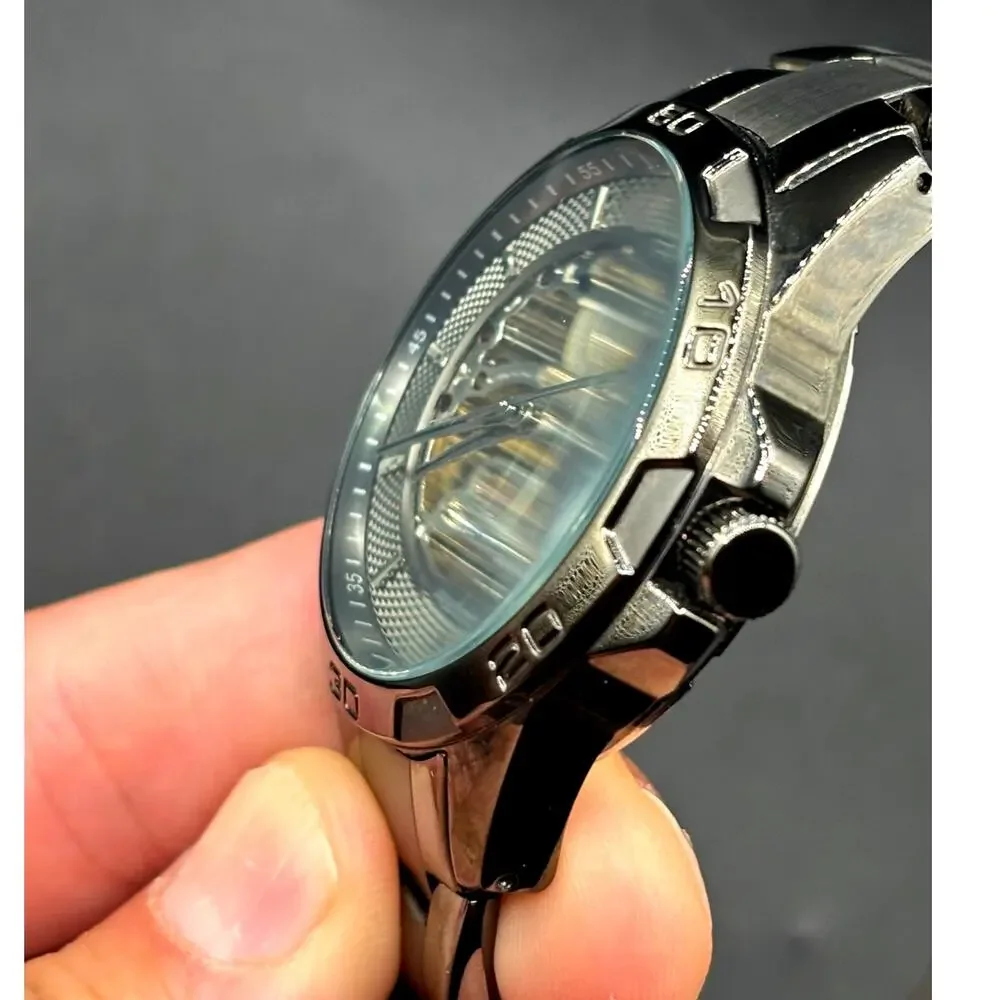 Relic by Fossil Brennan ZR11853 Automatic Skeleton Gunmetal Men’s Watch